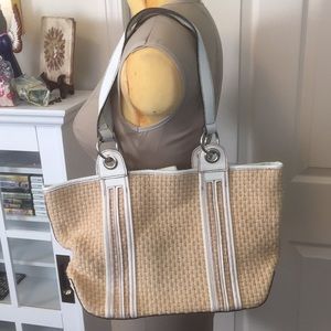 Maxx New York Woven Tote and Wristlet